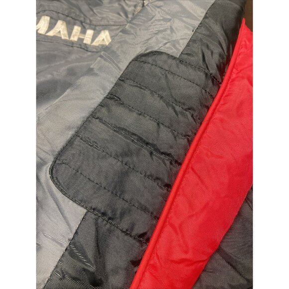 Vintage Yamaha Snowmobile Jacket Winter Racer Woman XL 80s Gray Red - Picture 12 of 13